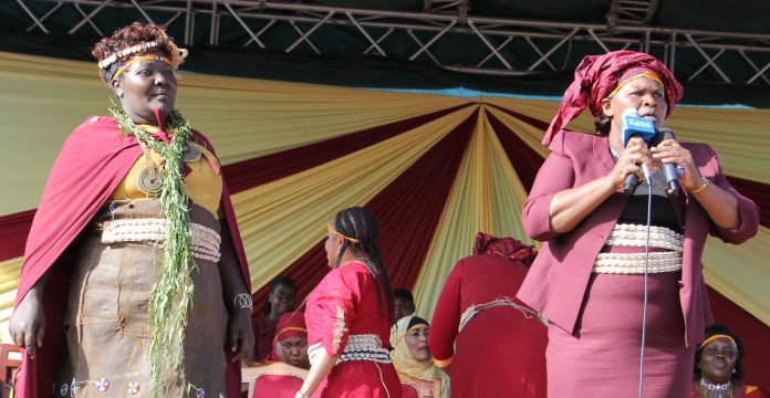 Women Reps Jane Chebaibai and Janet Nangabo