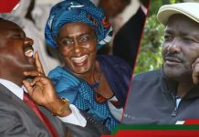 Kalonzo Musyoka and His Wife Pauline Musyoka