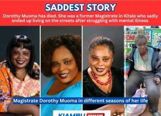 Former Kitale magistrate Dorothy Muoma faced hard times after losing her job and battling mental illness. Kitale magistrate Dorothy Muoma